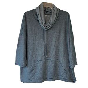 Three Dots Cowlneck Sweater Striped Sz XL